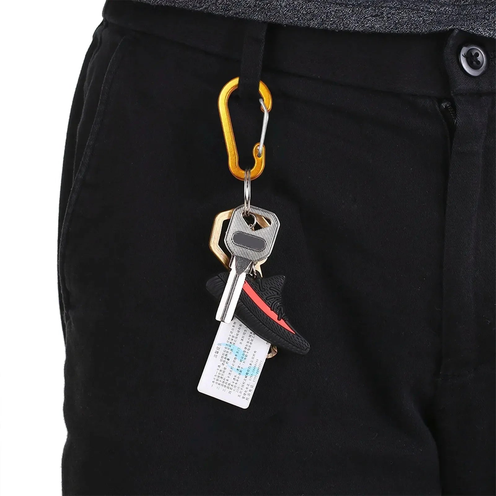 5/10pcs Mini Aluminum Alloy Carabiner Clips - D Rings Keychain Clips for Outdoor Camping, Hiking, Fishing, Backpacking - Trekker Essentials