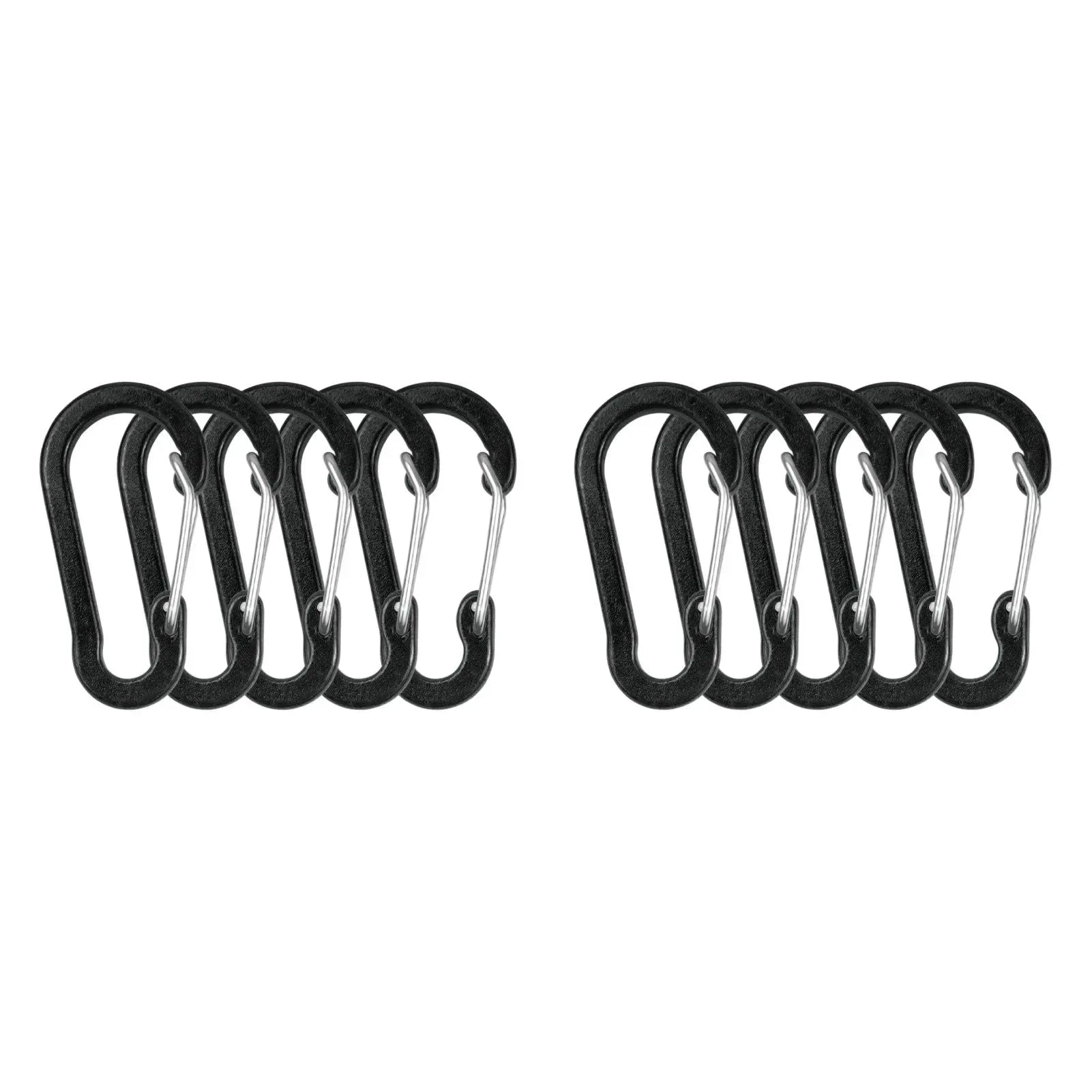 5/10pcs Mini Aluminum Alloy Carabiner Clips - D Rings Keychain Clips for Outdoor Camping, Hiking, Fishing, Backpacking - Trekker Essentials