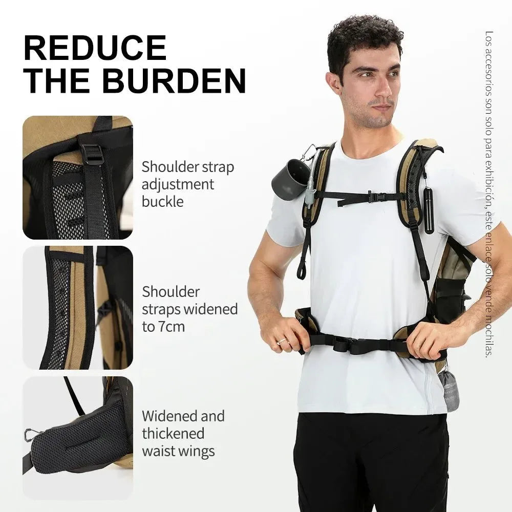 55L Tactical Camping Backpack – Essential Outdoor Gear for Hiking & Survival - Trekker Essentials