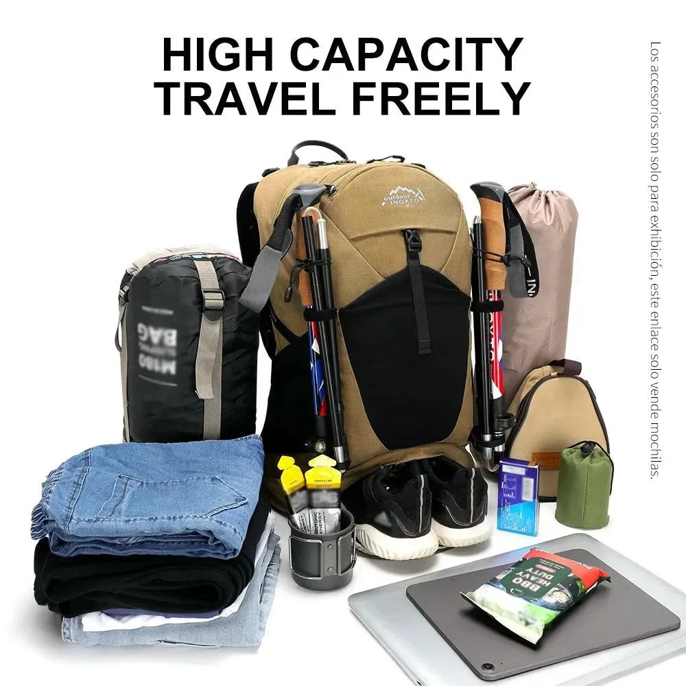 55L Tactical Camping Backpack – Essential Outdoor Gear for Hiking & Survival - Trekker Essentials