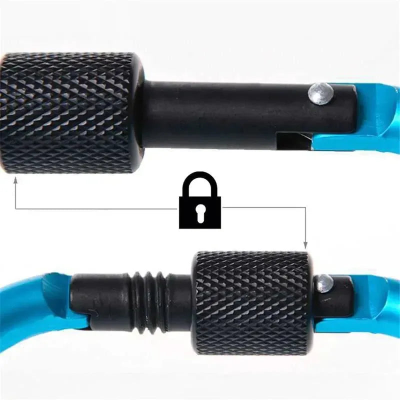 5PCS Aluminium Alloy Carabiner Clip Set for Outdoor and Daily Use - Trekker Essentials