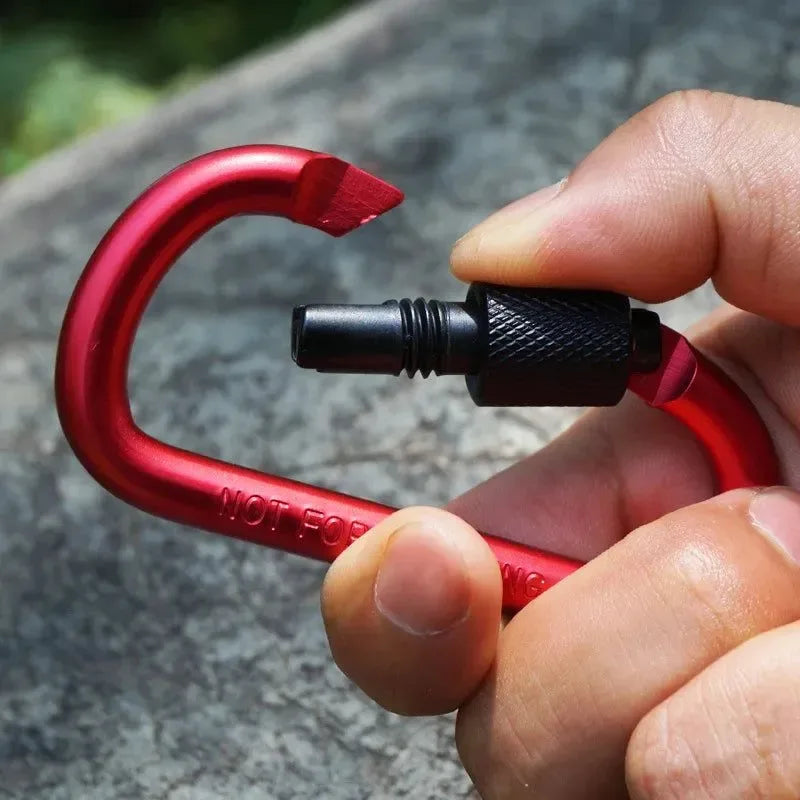 5PCS Aluminium Alloy Carabiner Clip Set for Outdoor and Daily Use - Trekker Essentials