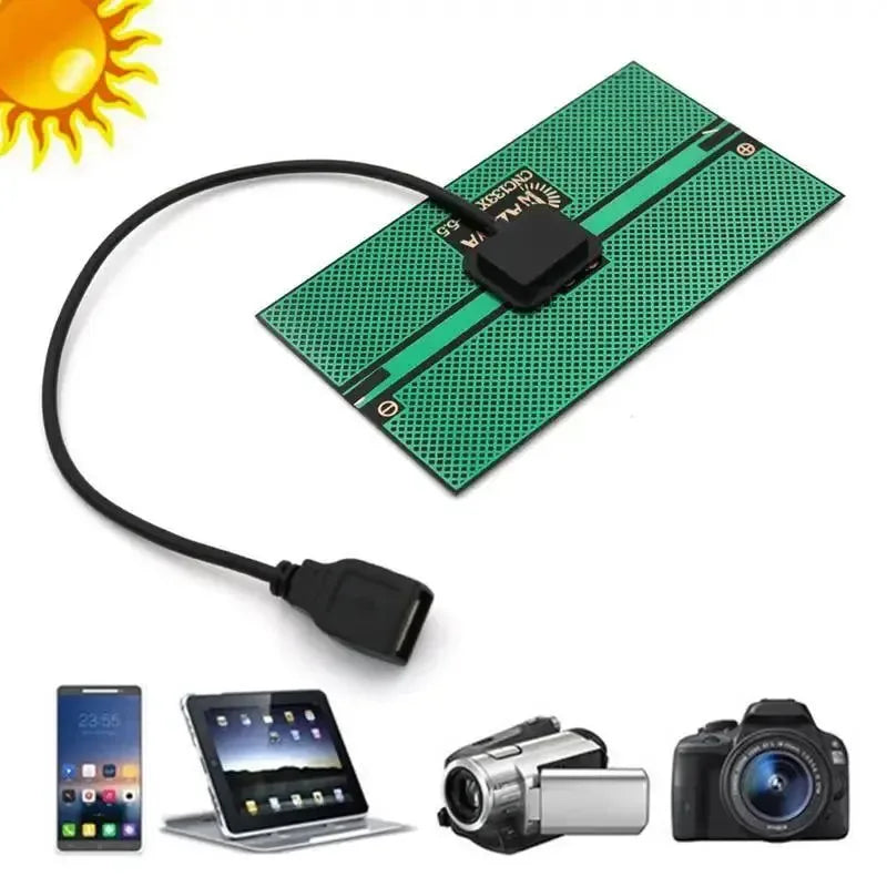 5V 300mA - 65W Solar Panel Power Bank USB Mobile Phone Charger Portable Charging Board Device for Outdoor Hiking - Trekker Essentials