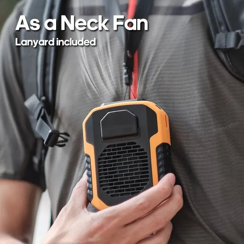 6000mAh Outdoor Waist Fan – Rechargeable Cooler Ventilator for Fishing Hiking Camping - Trekker Essentials