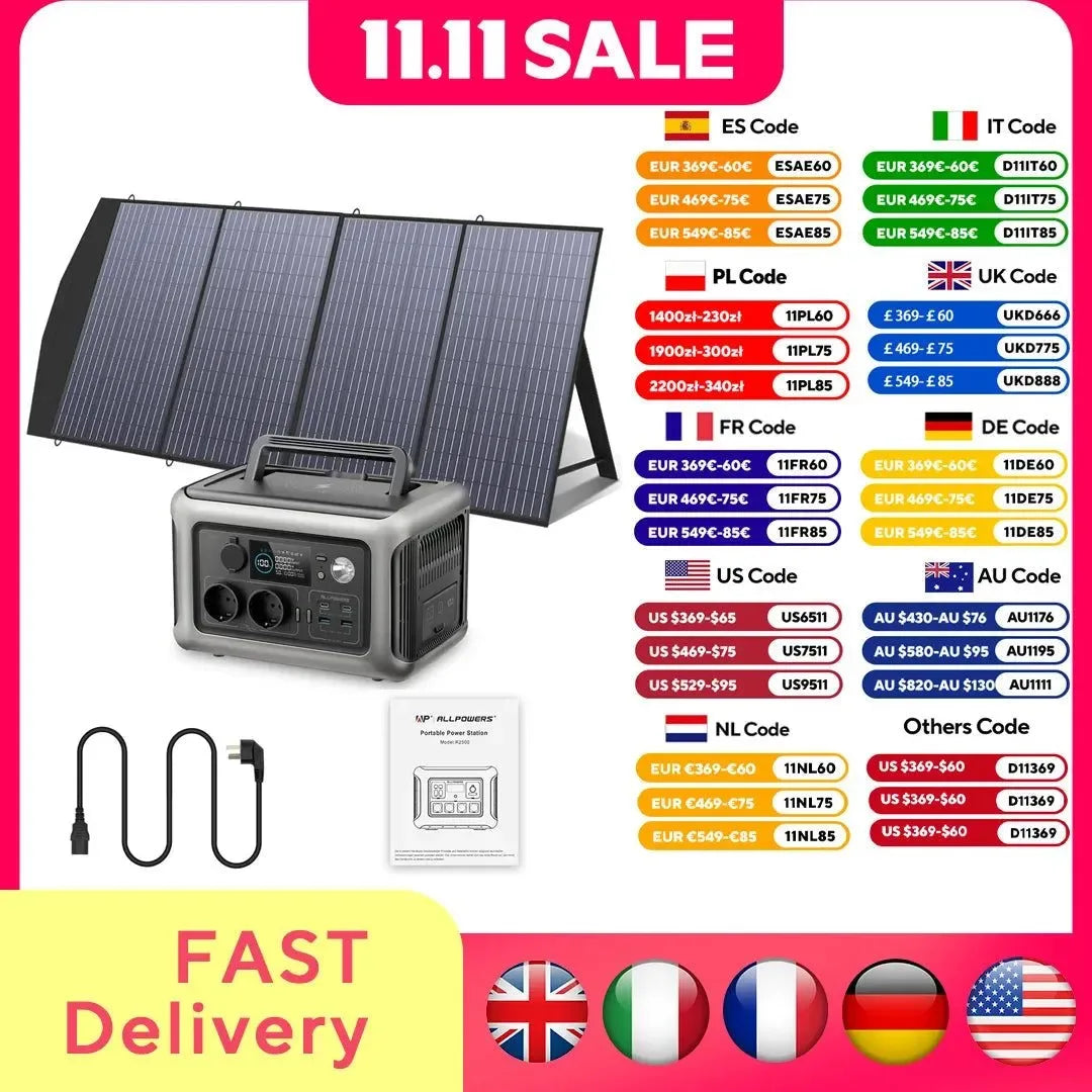 600W 299Wh Portable Power Station with Optional Solar Panel - LiFePO4 Solar Generator for Camping & Home - Trekker Essentials