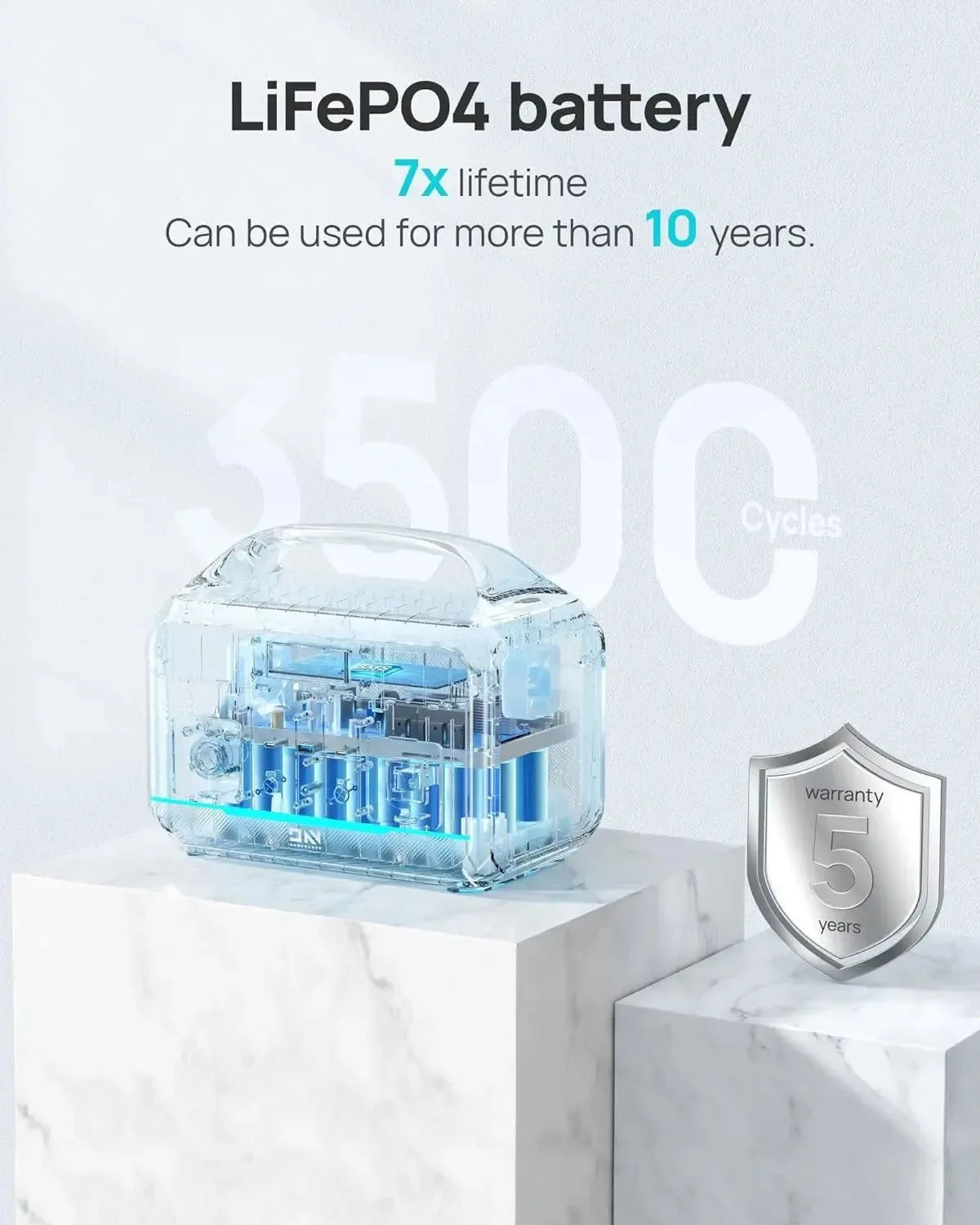 600W Portable Power Station – 299Wh LiFePO4 Solar Generator with Dual 600W AC Outlets - Trekker Essentials