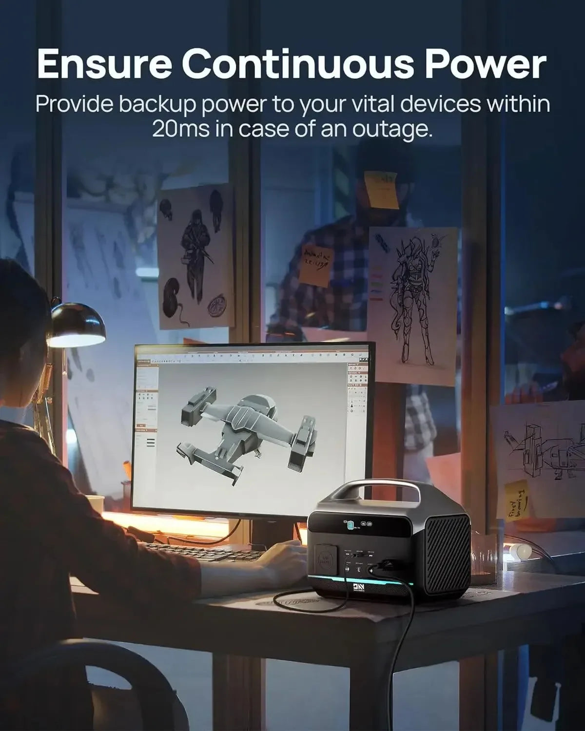 600W Portable Power Station – 299Wh LiFePO4 Solar Generator with Dual 600W AC Outlets - Trekker Essentials