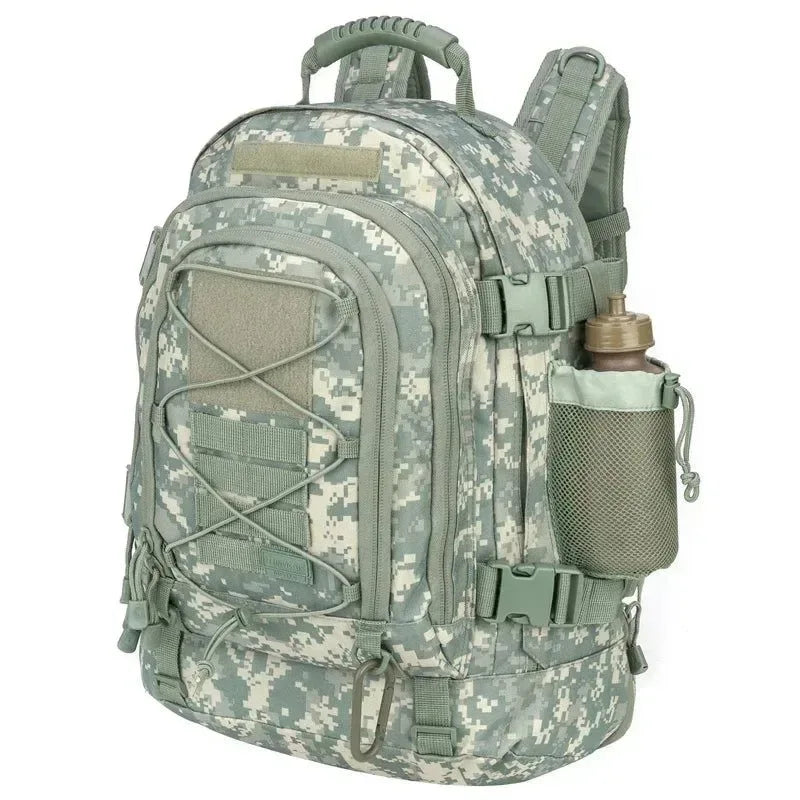 60L Military Tactical Backpack - Army Molle Assault Rucksack for Outdoor Travel, Hiking, Camping, Hunting - Trekker Essentials
