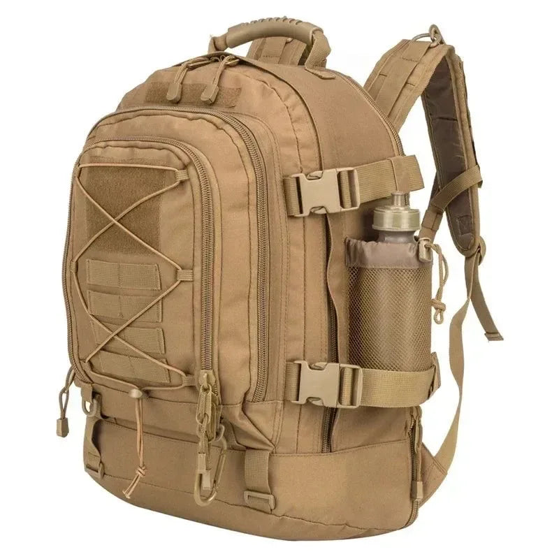 60L Military Tactical Backpack - Army Molle Assault Rucksack for Outdoor Travel, Hiking, Camping, Hunting - Trekker Essentials