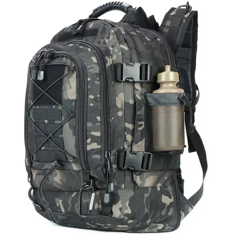 60L Military Tactical Backpack - Army Molle Assault Rucksack for Outdoor Travel, Hiking, Camping, Hunting - Trekker Essentials