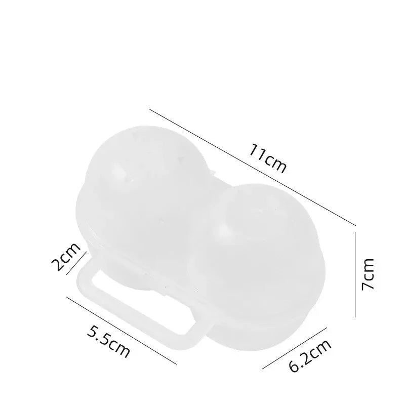6/12 Grid Egg Storage Box - Plastic Travel Portable Kitchen Utensils for Outdoor Picnic BBQ Camping Tableware - Trekker Essentials