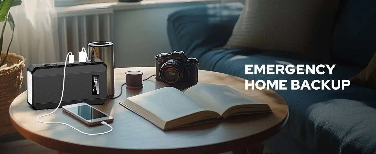 65W Portable Power Station with AC Outlet - 88.8Wh/24000mAh Solar Generator for Camping & Travel - Trekker Essentials