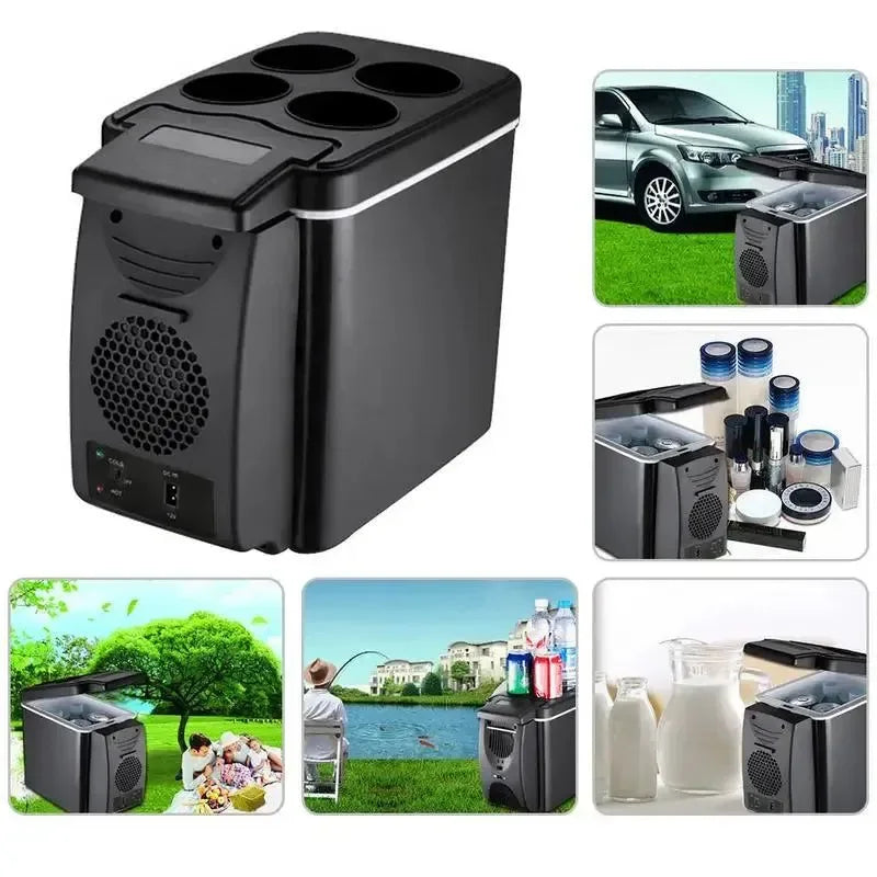 6L Mini Fridge for Camping & Car – Portable Cooler & Warmer Box Cooler Car Gadgets - Trekker Essentials