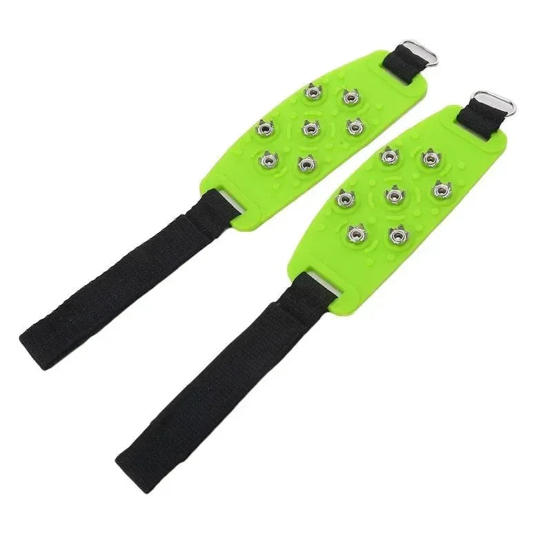 7-Spike Adjustable Ice Cleats - Anti-Slip Shoe Covers for Winter Hiking & Climbing (Fits Most Shoes) - Trekker Essentials