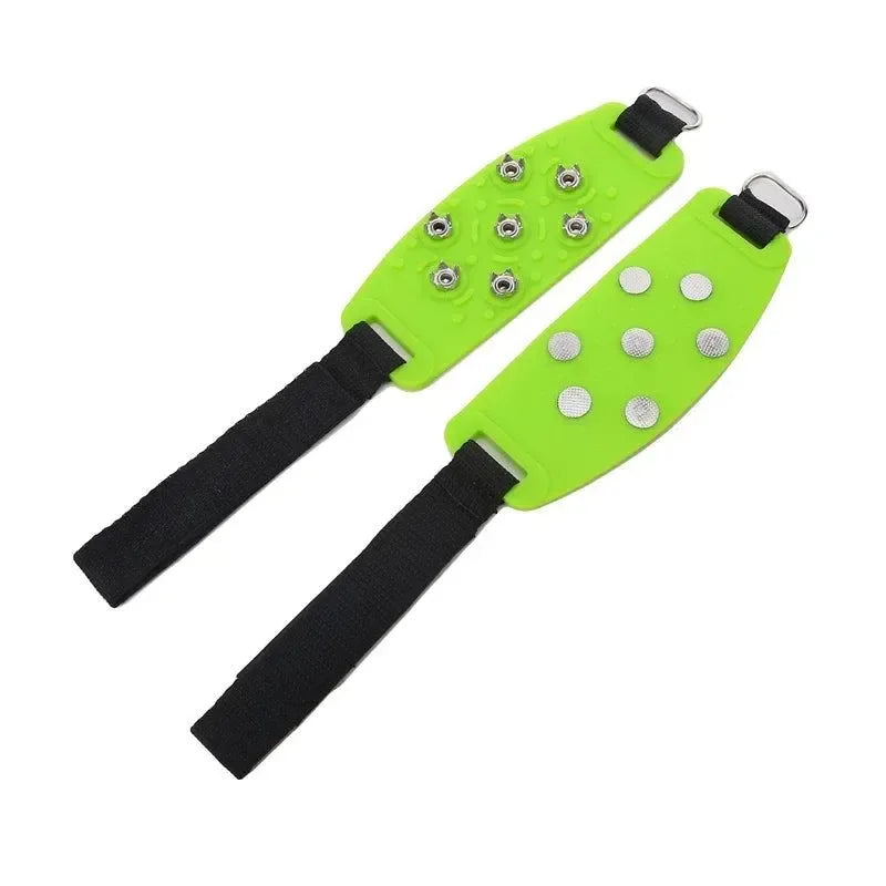 7-Spike Adjustable Ice Cleats - Anti-Slip Shoe Covers for Winter Hiking & Climbing (Fits Most Shoes) - Trekker Essentials