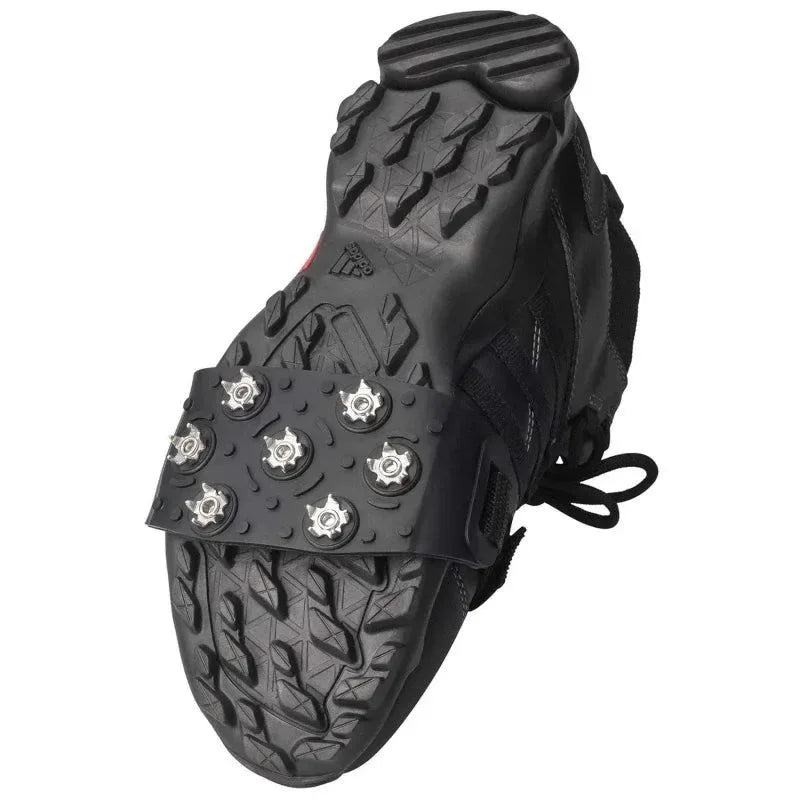 7-Spike Adjustable Ice Cleats - Anti-Slip Shoe Covers for Winter Hiking & Climbing (Fits Most Shoes) - Trekker Essentials
