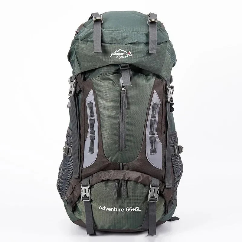 70L Camping Backpack - Men's Travel Bag Climbing Rucksack, Large Hiking Storage Pack for Outdoor Mountaineering - Trekker Essentials