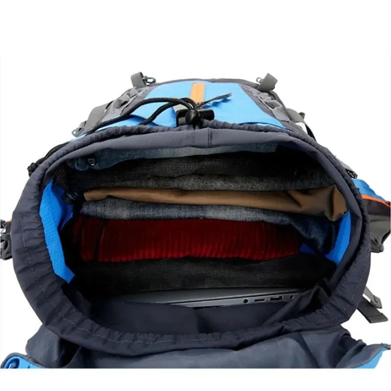 70L Camping Backpack - Men's Travel Bag Climbing Rucksack, Large Hiking Storage Pack for Outdoor Mountaineering - Trekker Essentials