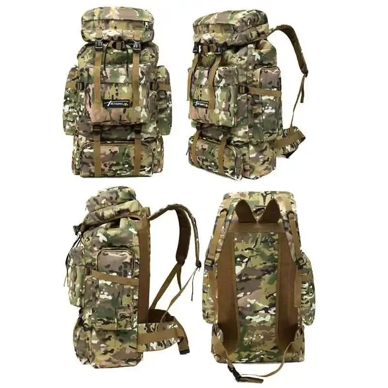 70L Tactical Camping Bag - Military Backpack for Mountaineering, Travel, and Outdoor Sports - Trekker Essentials