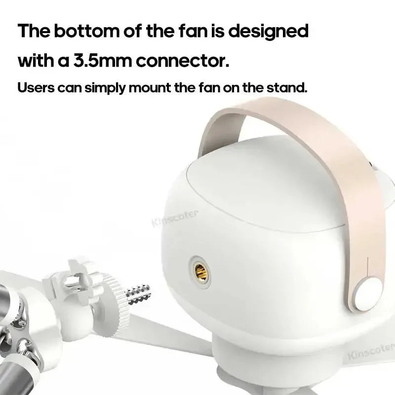 7200mAh Outdoor Camping Fan – Cordless Ceiling Fan with LED Light & Remote Control - Trekker Essentials