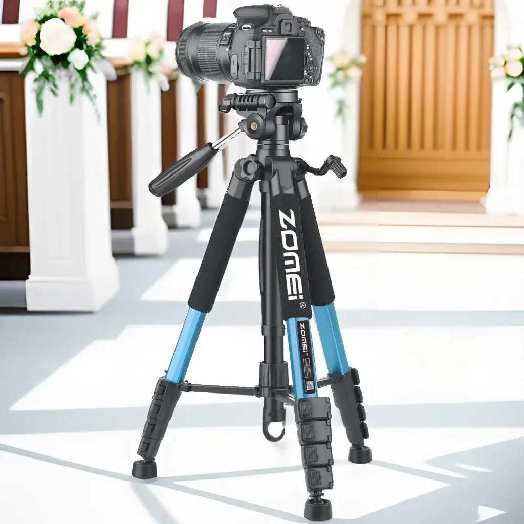 73.6" Professional Camera Tripod - 5kg Load Aluminum Alloy DSLR/Phone Stand - Trekker Essentials