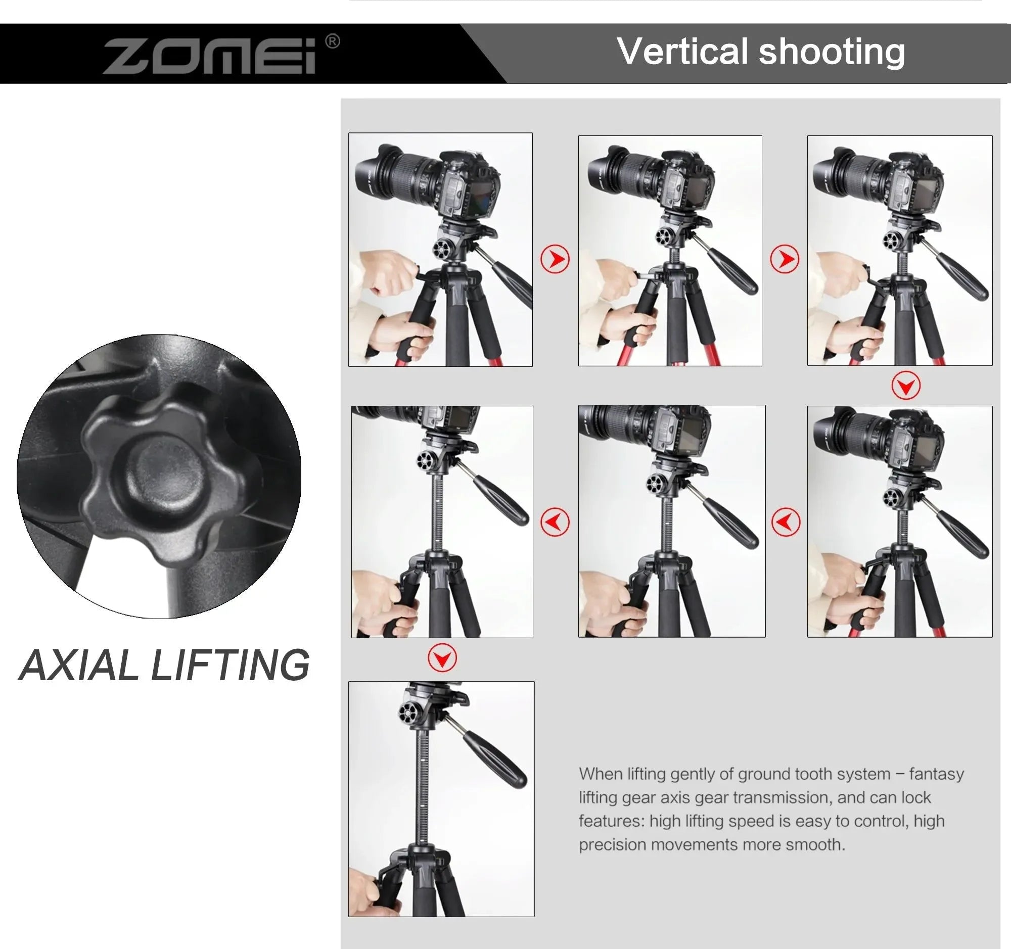 73.6" Professional Camera Tripod - 5kg Load Aluminum Alloy DSLR/Phone Stand - Trekker Essentials