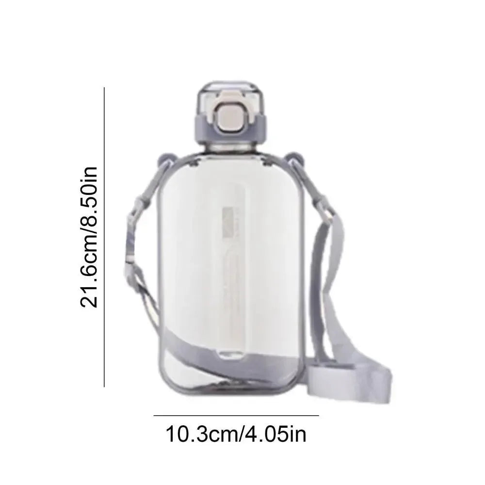 750ml Travel Portable Flat Water Bottle - Space-Saving Straight Drinking Kettle for Camping and Outdoor Hiking - Trekker Essentials