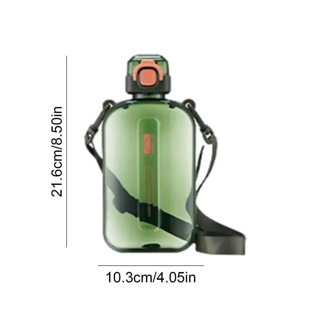 750ml Travel Portable Flat Water Bottle - Space-Saving Straight Drinking Kettle for Camping and Outdoor Hiking - Trekker Essentials