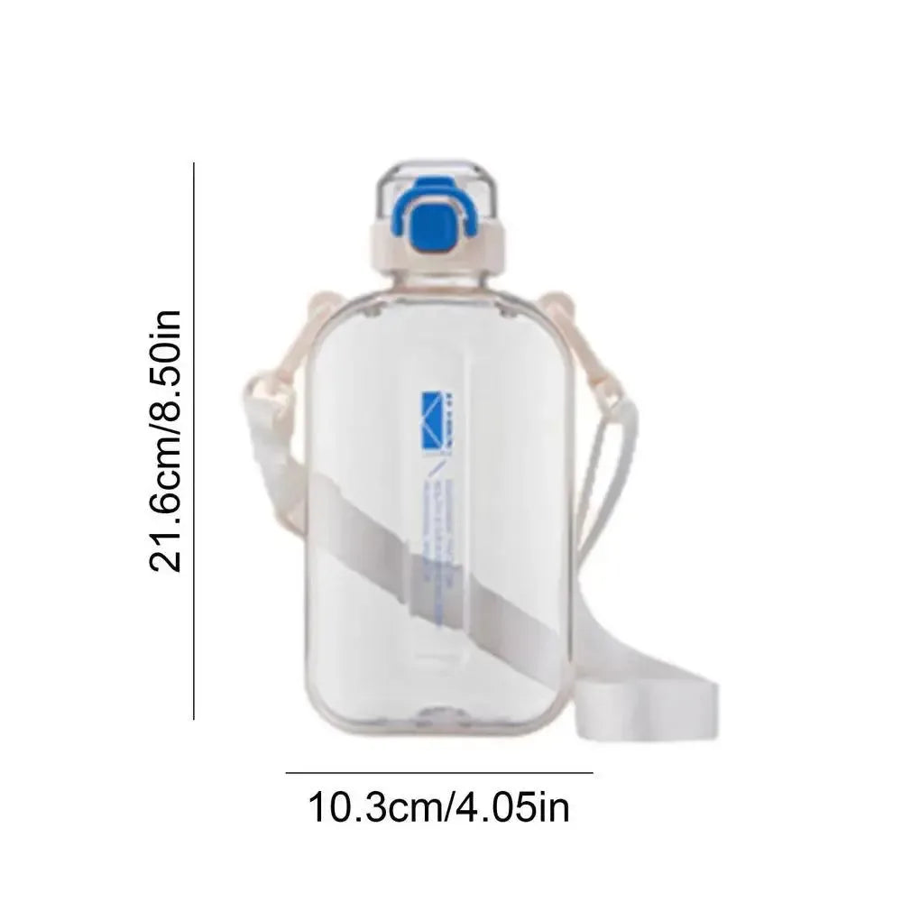 750ml Travel Portable Flat Water Bottle - Space-Saving Straight Drinking Kettle for Camping and Outdoor Hiking - Trekker Essentials