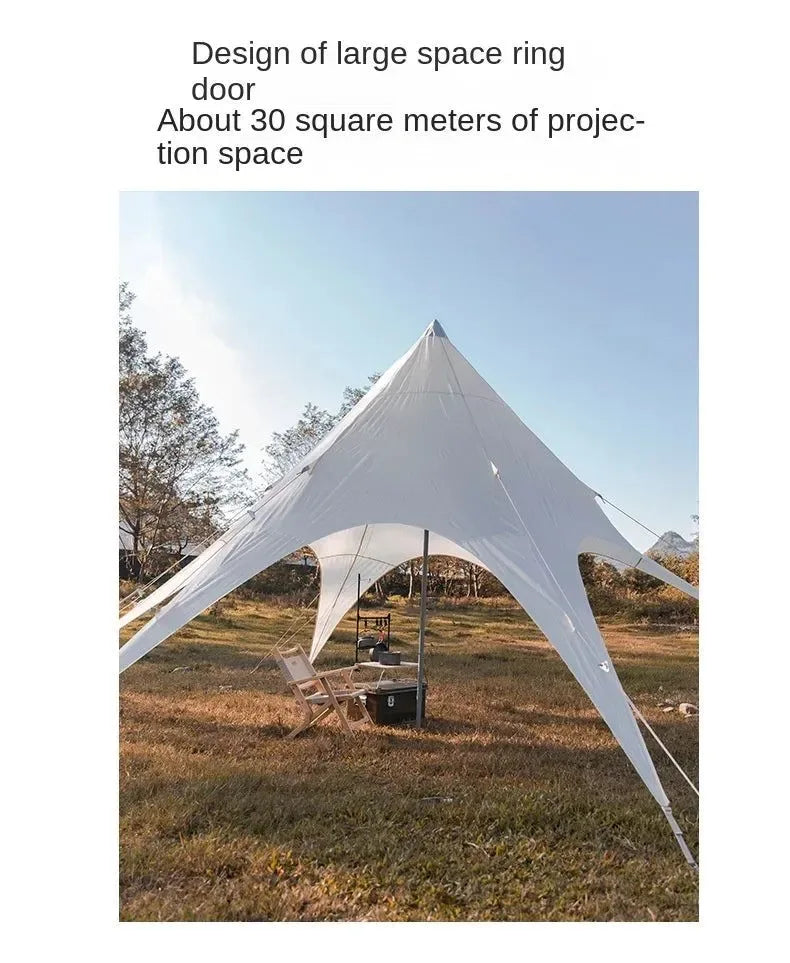 8-12 People Ultra-light Portable Gazebo Outdoor Dovetail Canopy Detachable Camping Sun Shelter - Trekker Essentials