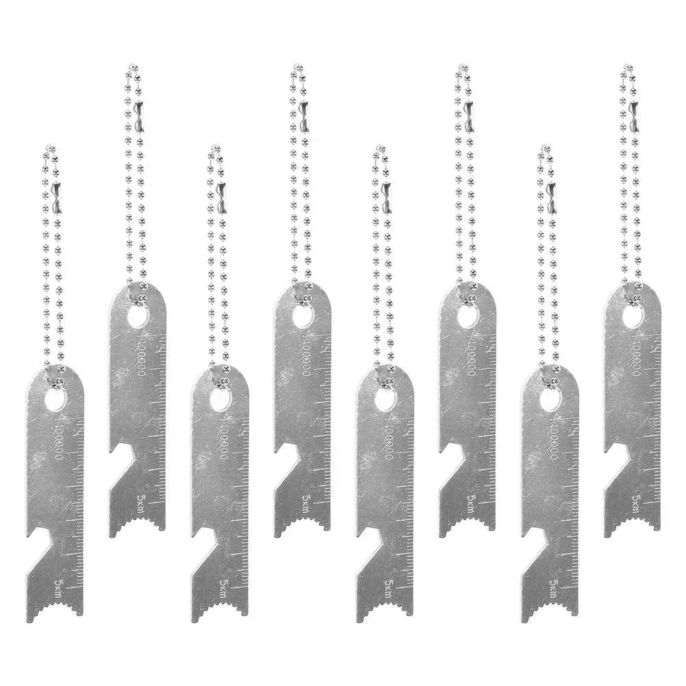 8 Pcs Outdoor Flint Scraper Camping Rod Striker - Fire Starting Tools - Steel Rods Manganese Strikers Magnesium - Trekker Essentials
