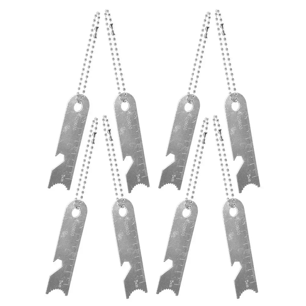 8 Pcs Outdoor Flint Scraper Camping Rod Striker - Fire Starting Tools - Steel Rods Manganese Strikers Magnesium - Trekker Essentials