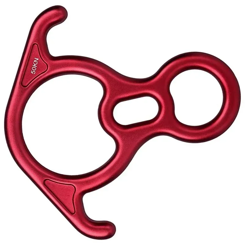 8-Shape Bent-Ear Belay Device for Rock Climbing - Rappelling and Descender Gear - Trekker Essentials