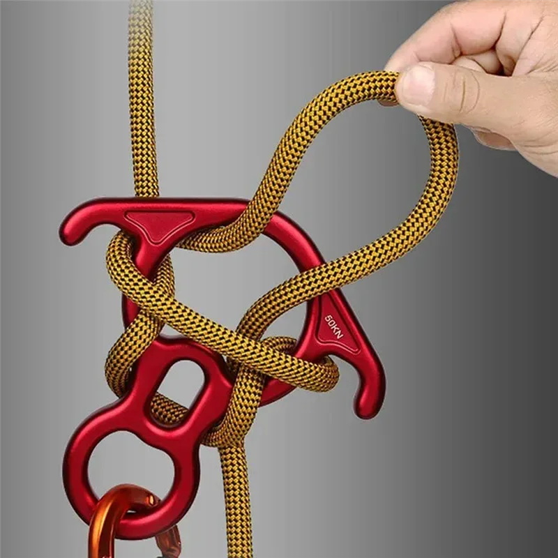 8-Shape Bent-Ear Belay Device for Rock Climbing - Rappelling and Descender Gear - Trekker Essentials
