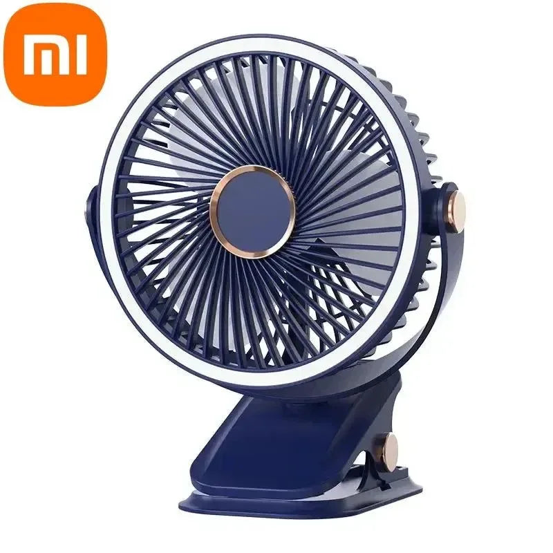 8000mAh Clip-on Fan 3 Speed Quiet Rechargeable Desktop Portable Air Circulator Wireless Fan - Trekker Essentials