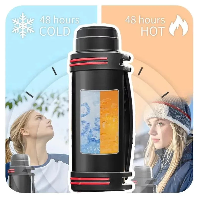 800ml Outdoor Hydration Bottle | Portable Sports Water Kettle with Shoulder Strap for Hiking & Backpacking - Trekker Essentials