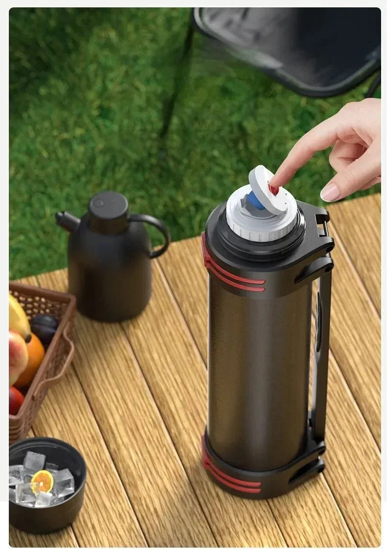 800ml Outdoor Hydration Bottle | Portable Sports Water Kettle with Shoulder Strap for Hiking & Backpacking - Trekker Essentials