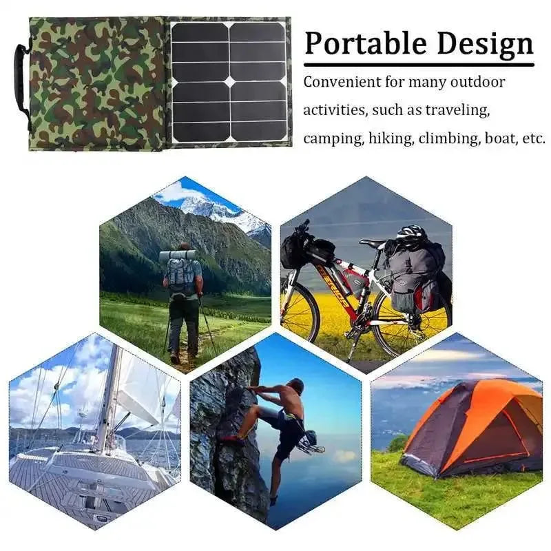 800W Foldable Solar Panel Kit — 18V Portable Power Station with MPPT Charger for Camping, RV, Car & Boat - Trekker Essentials
