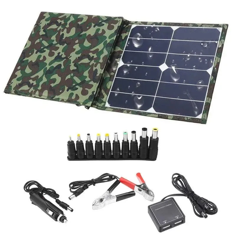 800W Foldable Solar Panel Kit — 18V Portable Power Station with MPPT Charger for Camping, RV, Car & Boat - Trekker Essentials