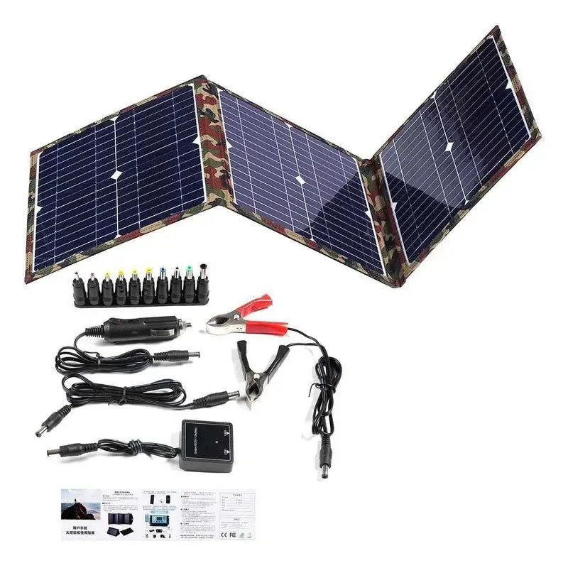 800W Foldable Solar Panel Kit with Power Bank & MPPT Charger — Portable Generator for Camping, Car, Boat & RV - Trekker Essentials