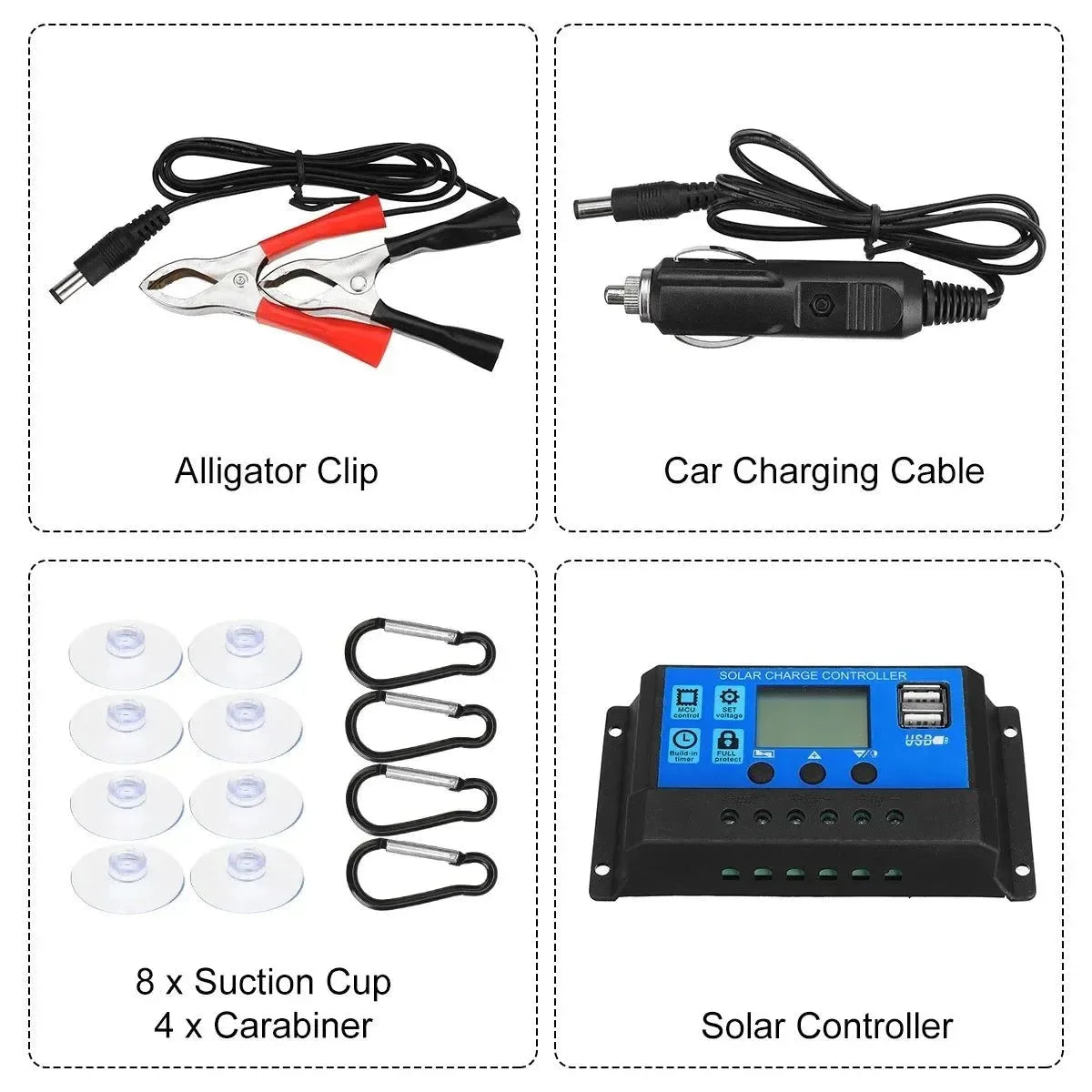 800W Solar Panel With Dual USB+DC Output - Trekker Essentials