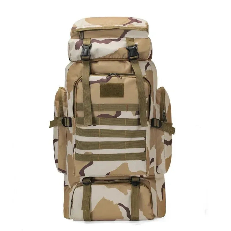 80L 900D Oxford Backpack - Large Waterproof Military Tactical Bag for Outdoor Sports - Trekker Essentials