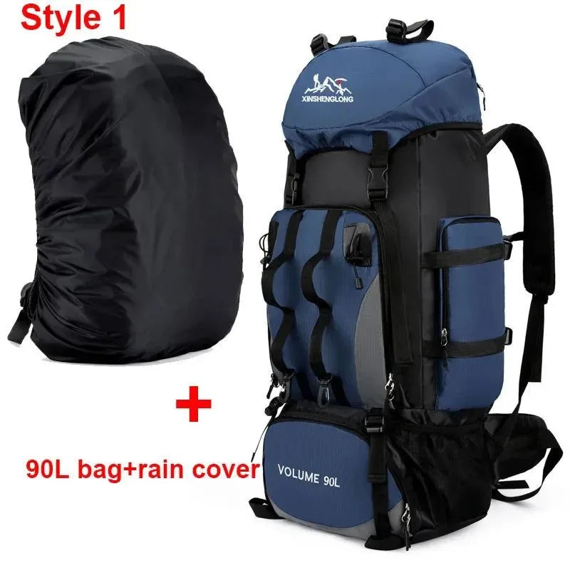 80L/90L Large Camping Backpack: Versatile Travel and Hiking Bag for Men and Women - Trekker Essentials
