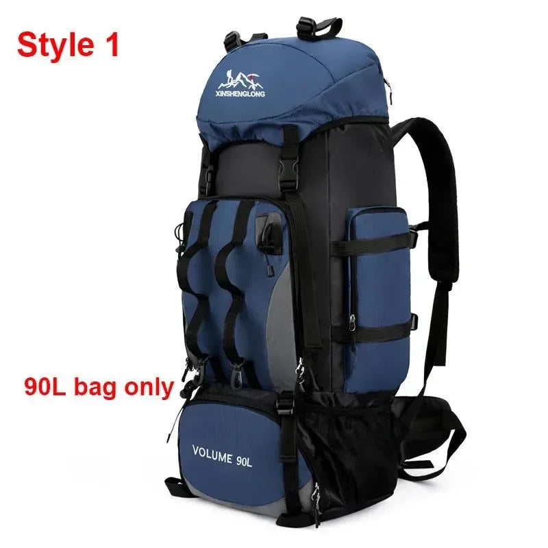 80L/90L Large Camping Backpack: Versatile Travel and Hiking Bag for Men and Women - Trekker Essentials