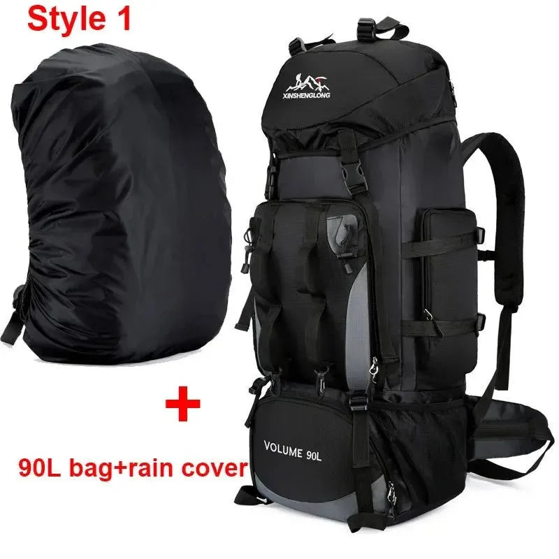 80L/90L Large Camping Backpack: Versatile Travel and Hiking Bag for Men and Women - Trekker Essentials