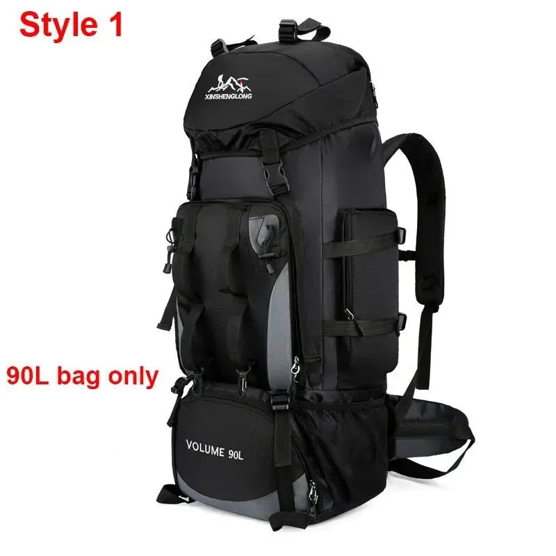80L/90L Large Camping Backpack: Versatile Travel and Hiking Bag for Me – Trekker Essentials