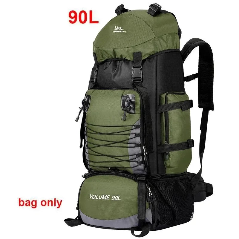 80L/90L Large Camping Backpack: Versatile Travel and Hiking Bag for Men and Women - Trekker Essentials