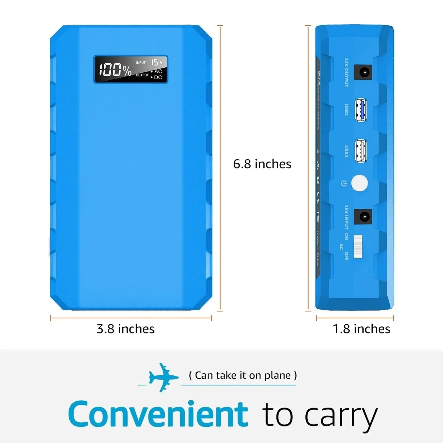 88.8Wh Portable Power Station - 65W AC/DC Outdoor Charger with Display - Trekker Essentials