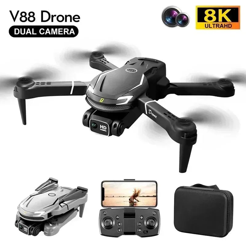 8K HD Dual Camera GPS Drone with 5G Transmission & Omnidirectional Obstacle Avoidance - Trekker Essentials