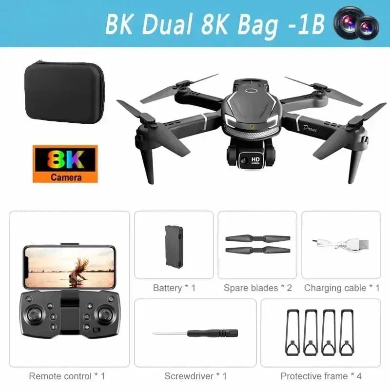 8K HD Dual Camera GPS Drone with 5G Transmission & Omnidirectional Obstacle Avoidance - Trekker Essentials